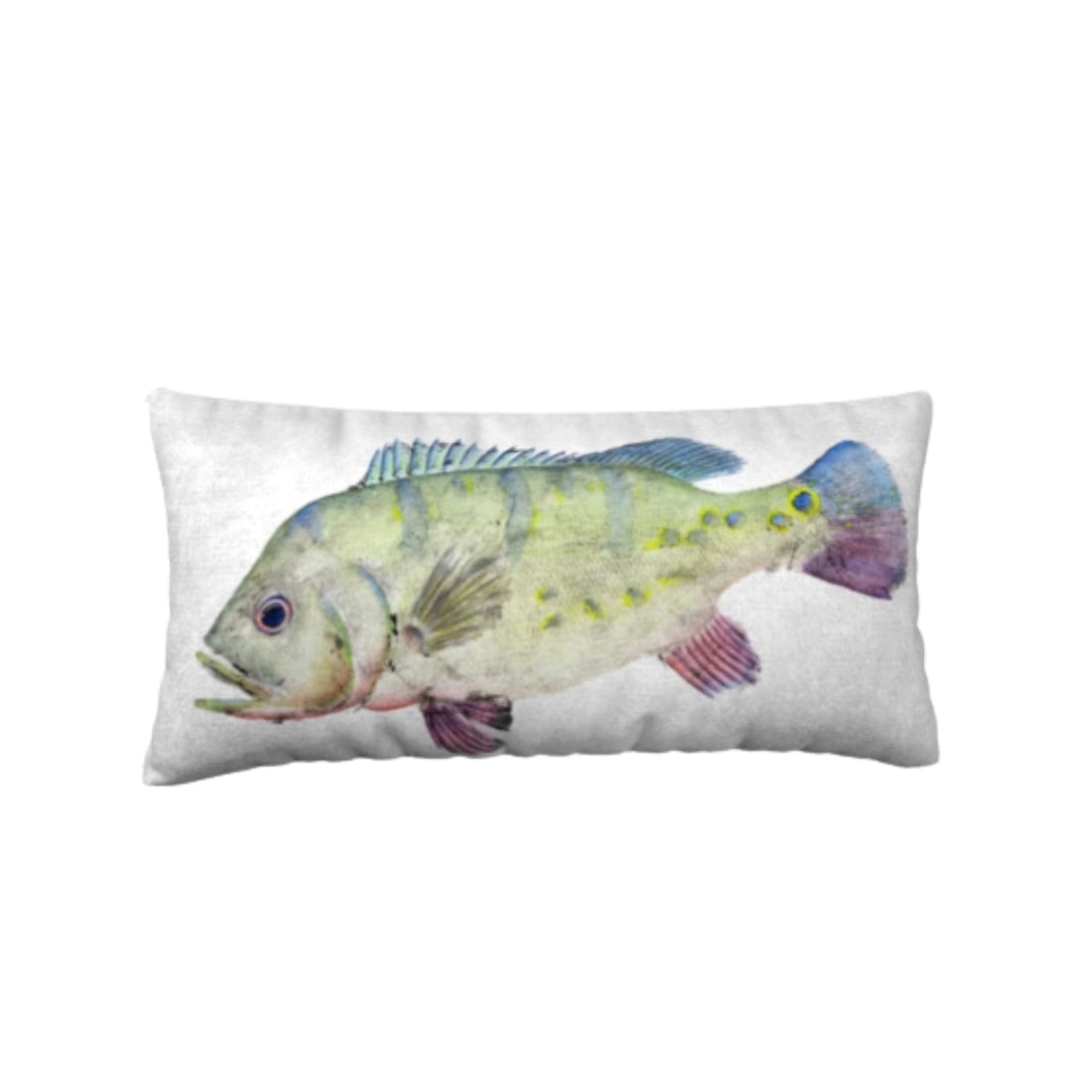 Peacock Bass Pillow