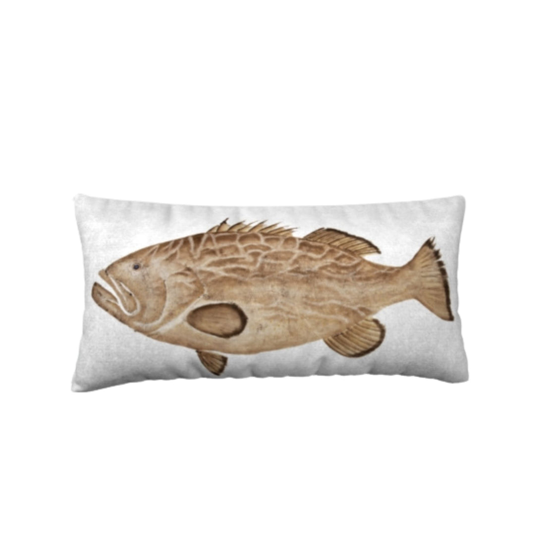 Black Grouper Pillow