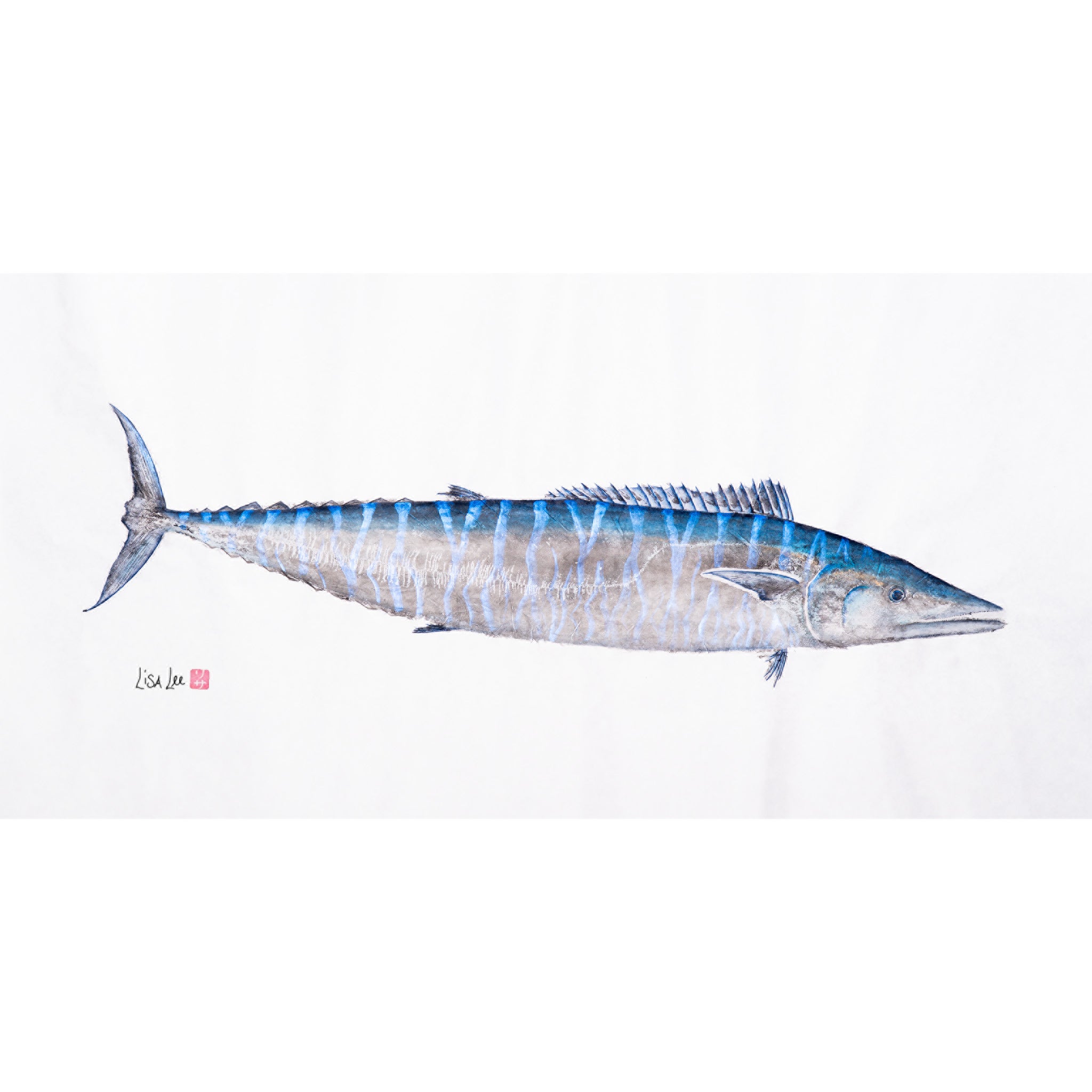 Wahoo – Gyotaku by Lisa Lee