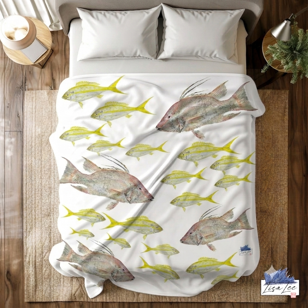 Hogfish and Yellowtail Snapper Sherpa Blanket